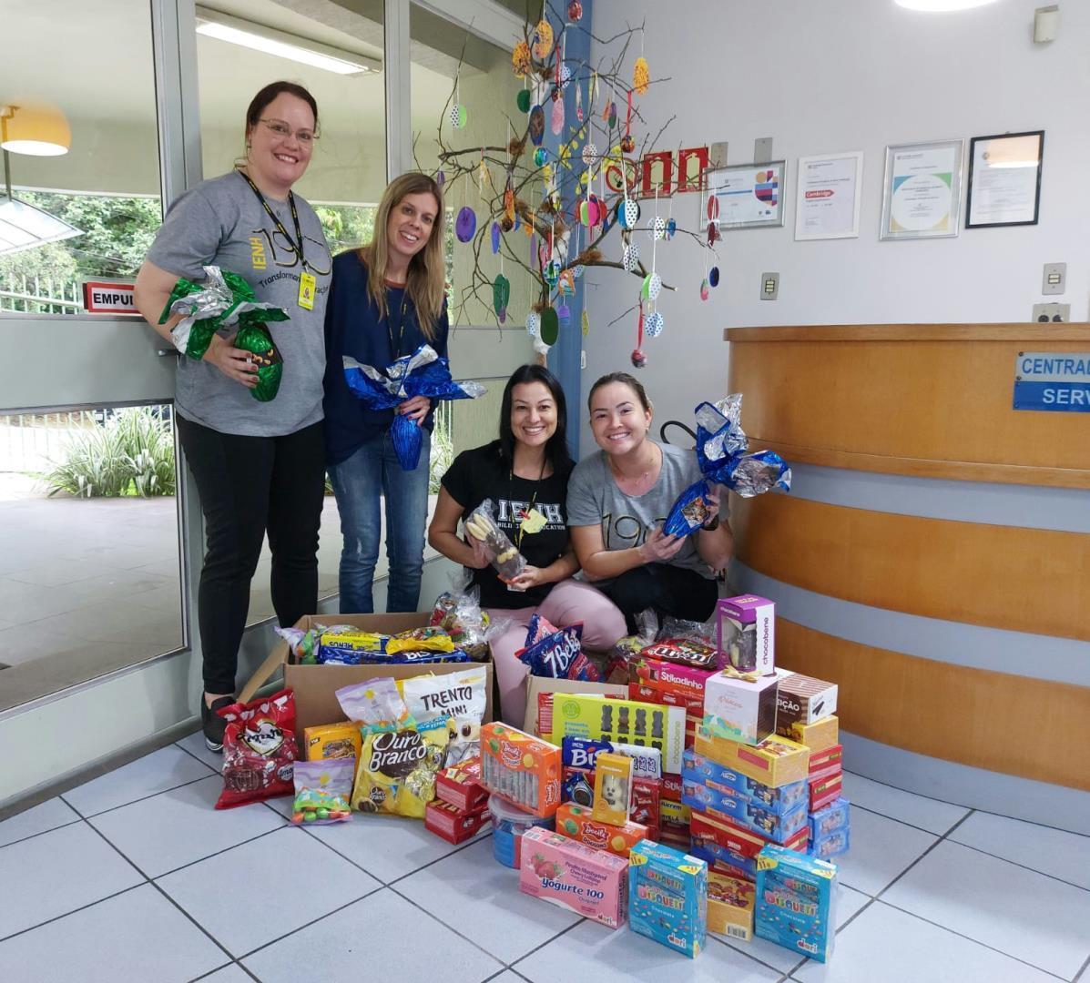 Ação da Unidade Pindorama arrecada doces para doação à ABEFI