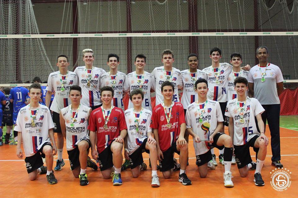 Equipe Infantil Masculina de vôlei apoiada pela IENH é campeã gaúcha da série ouro