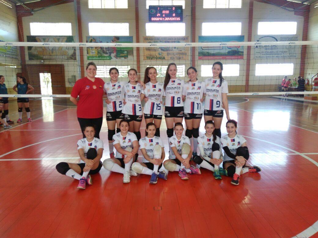 Equipe mirim feminina de vôlei SGNH/IENH/VOLEISUL estreia no Estadual