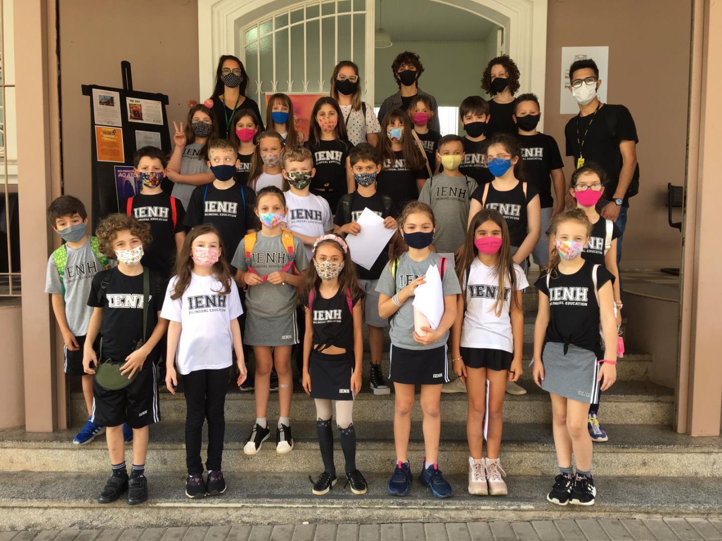 Estudantes do 3º ano A da Unidade Pindorama visitam o Espaço Cultural Albano Hartz