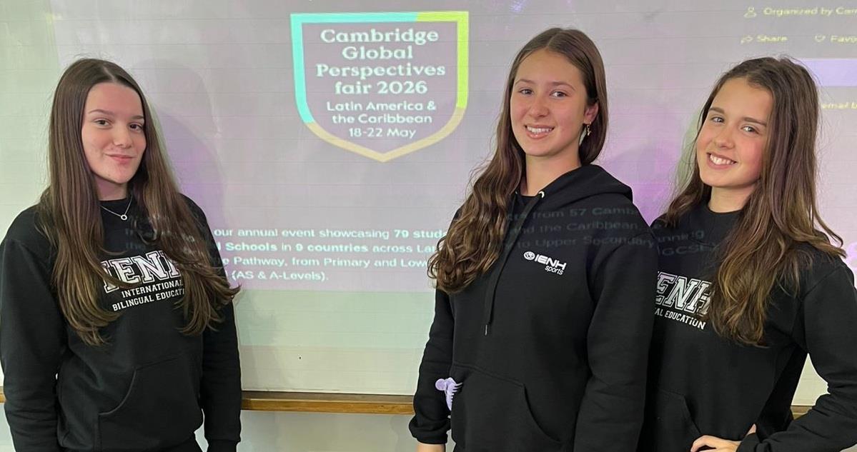 Estudantes representam a IENH na Cambridge Global Perspectives Fair 2026