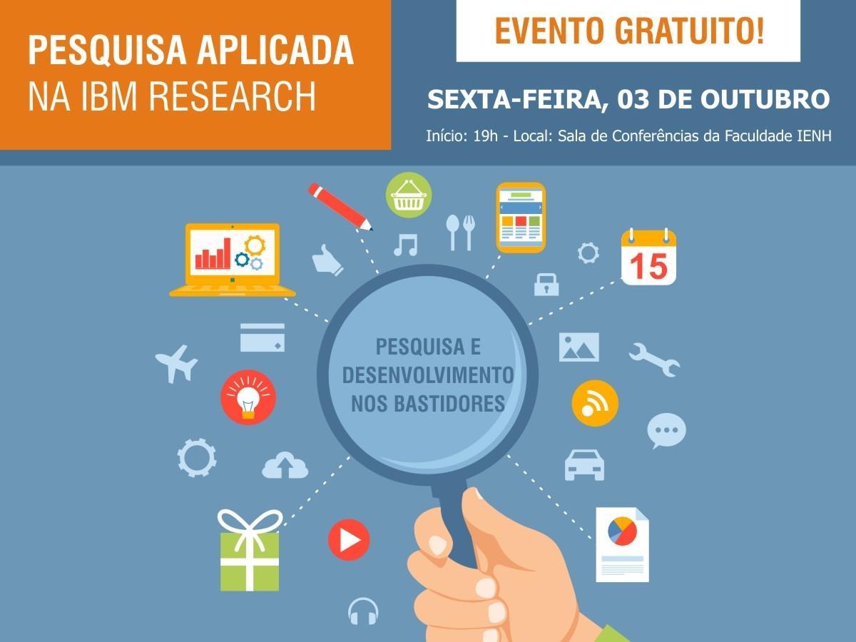 Palestra “Pesquisa e desenvolvimento nos bastidores” na Faculdade IENH