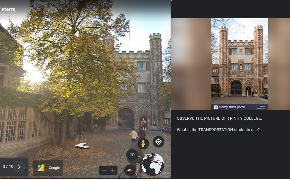 “Uma aventura em Cambridge pelo Google Earth” é atividade dos 3°s anos da Unidade Pindorama