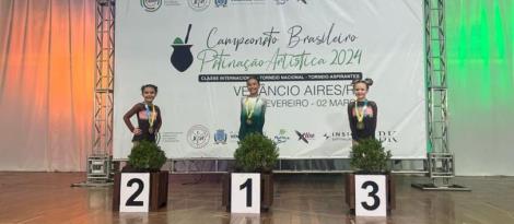 Aluna da IENH se destaca no Campeonato Brasileiro de Patinação Artística 