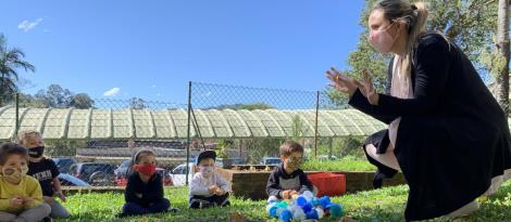 Crianças do Nível 3B da Unidade Pindorama trabalham a criatividade por meio dos animais selvagens Crianças do Nível 3B da Unidade Pindorama trabalham a criatividade por meio dos animais selvagens
