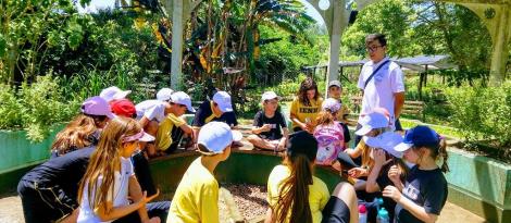 Estudantes aprendem sobre educação ambiental no CEAES Estudantes aprendem sobre educação ambiental no CEAES