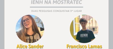 Estudantes do Ensino Médio da IENH são premiados na Mostratec Virtual 2021 Estudantes do Ensino Médio da IENH são premiados na Mostratec Virtual 2021