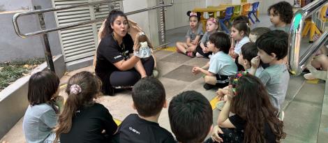 Kindergarten 4A da Unidade Pindorama inicia projeto sobre a origem da escrita Kindergarten 4A da Unidade Pindorama inicia projeto sobre a origem da escrita