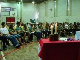 Alunos das 8as séries encerram o ano com Celebração e Meditação