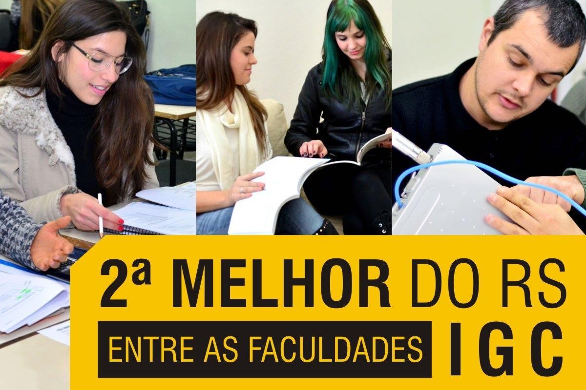 Faculdade IENH é a segunda melhor do Estado no Índice Geral de Cursos