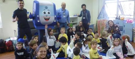 Turmas da Educação Infantil recebem colaboradores da Trensurb Turmas da Educação Infantil recebem colaboradores da Trensurb